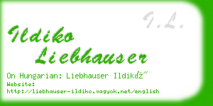 ildiko liebhauser business card